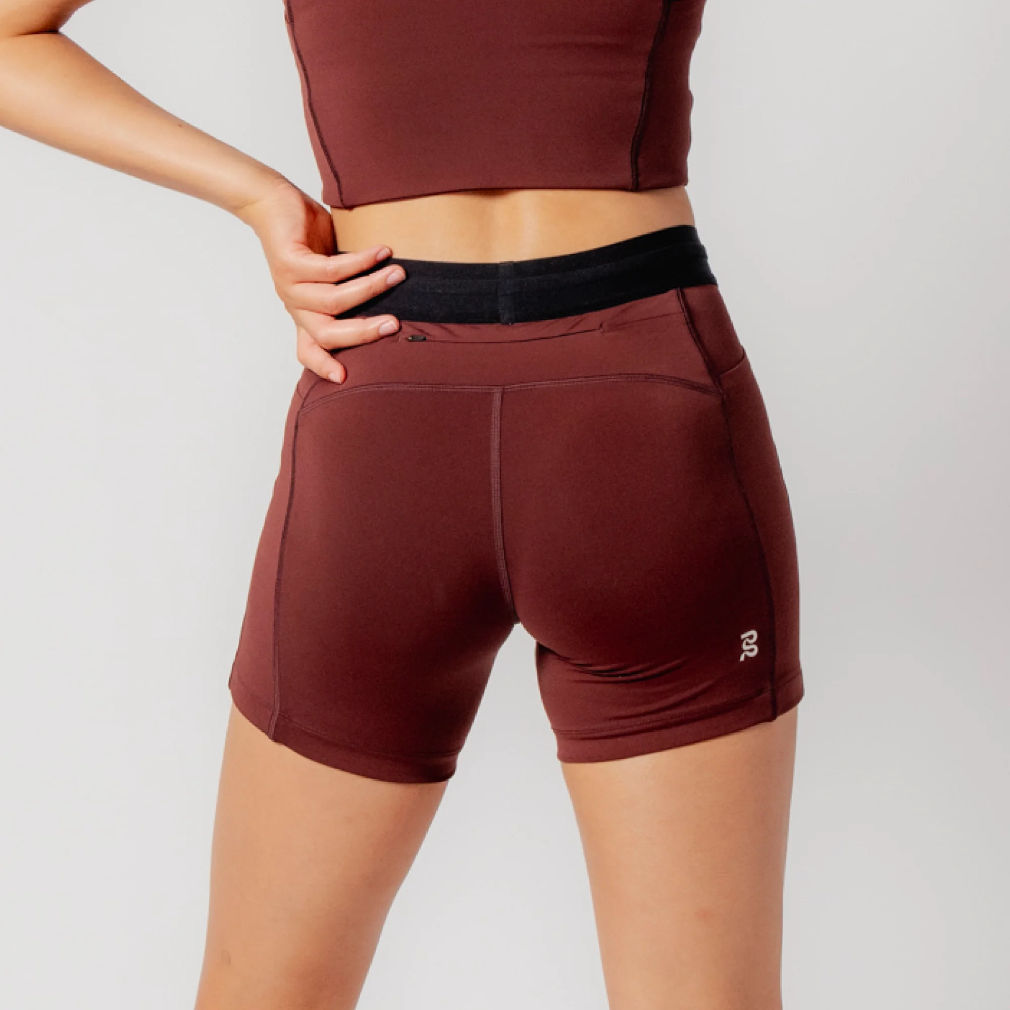 Stamina™ 5" Women's Compression Shorts - Deep Cherry - Image 4