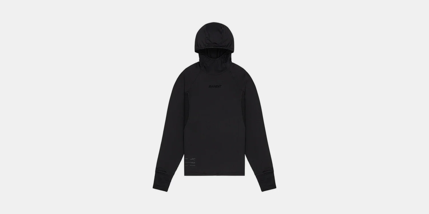Men's AuraGrid⢠Hooded Performance Top - Black - Image 3