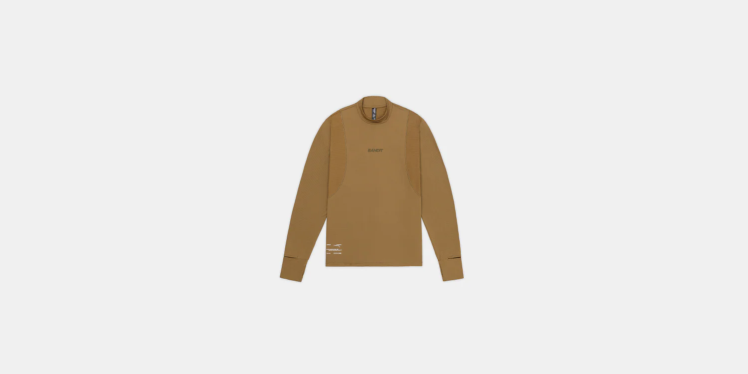 Men's AuraGrid⢠Mockneck Long Sleeve - Antique Brass - Image 3