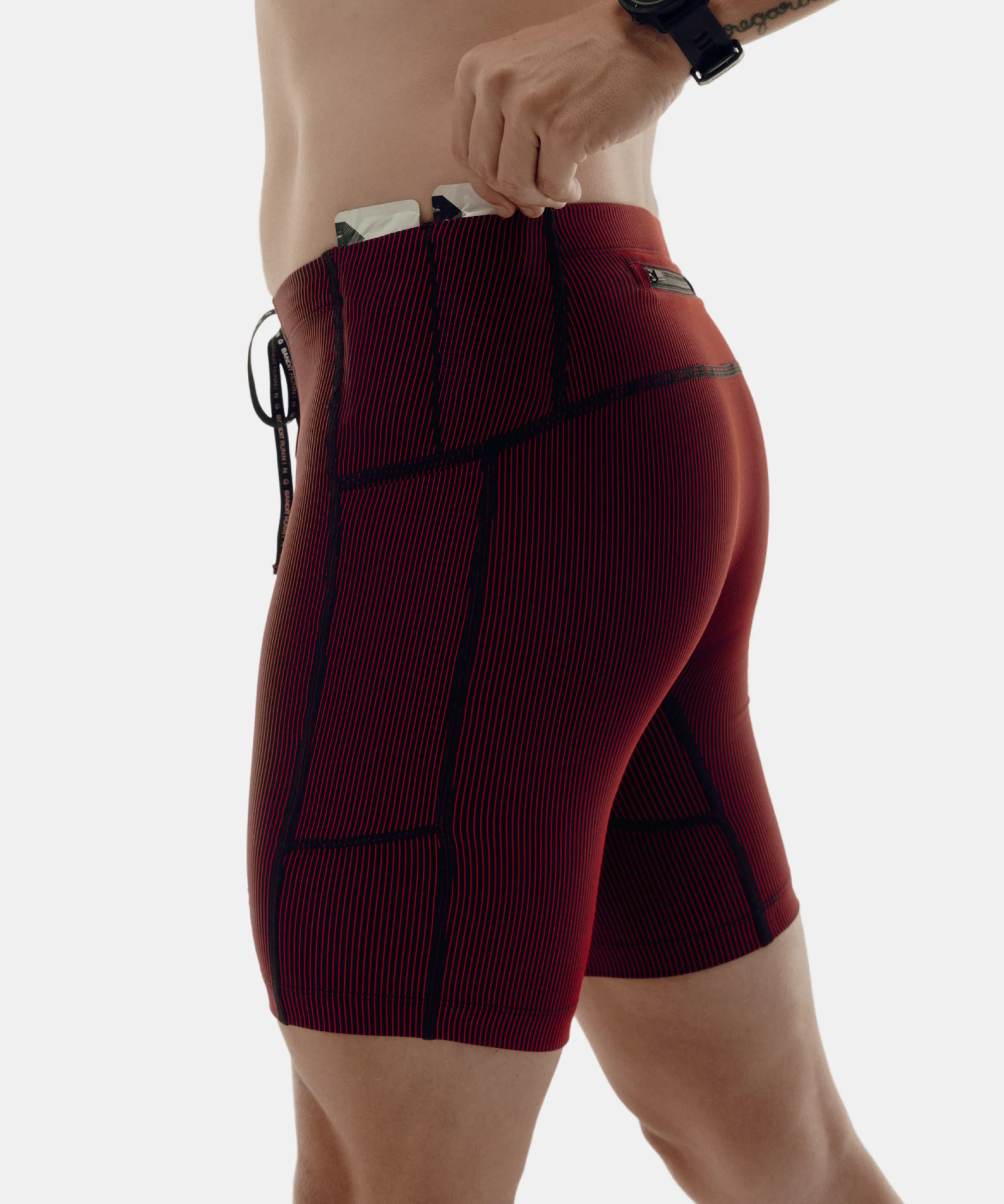 Striped Cadence⢠7 Pocket Half Tights - Braves '25 - Image 2