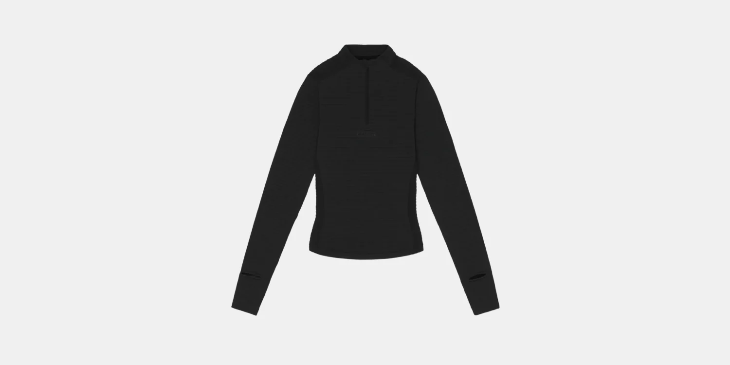 Women's CaldoGrid™ Quarter Zip - Black - Image 3