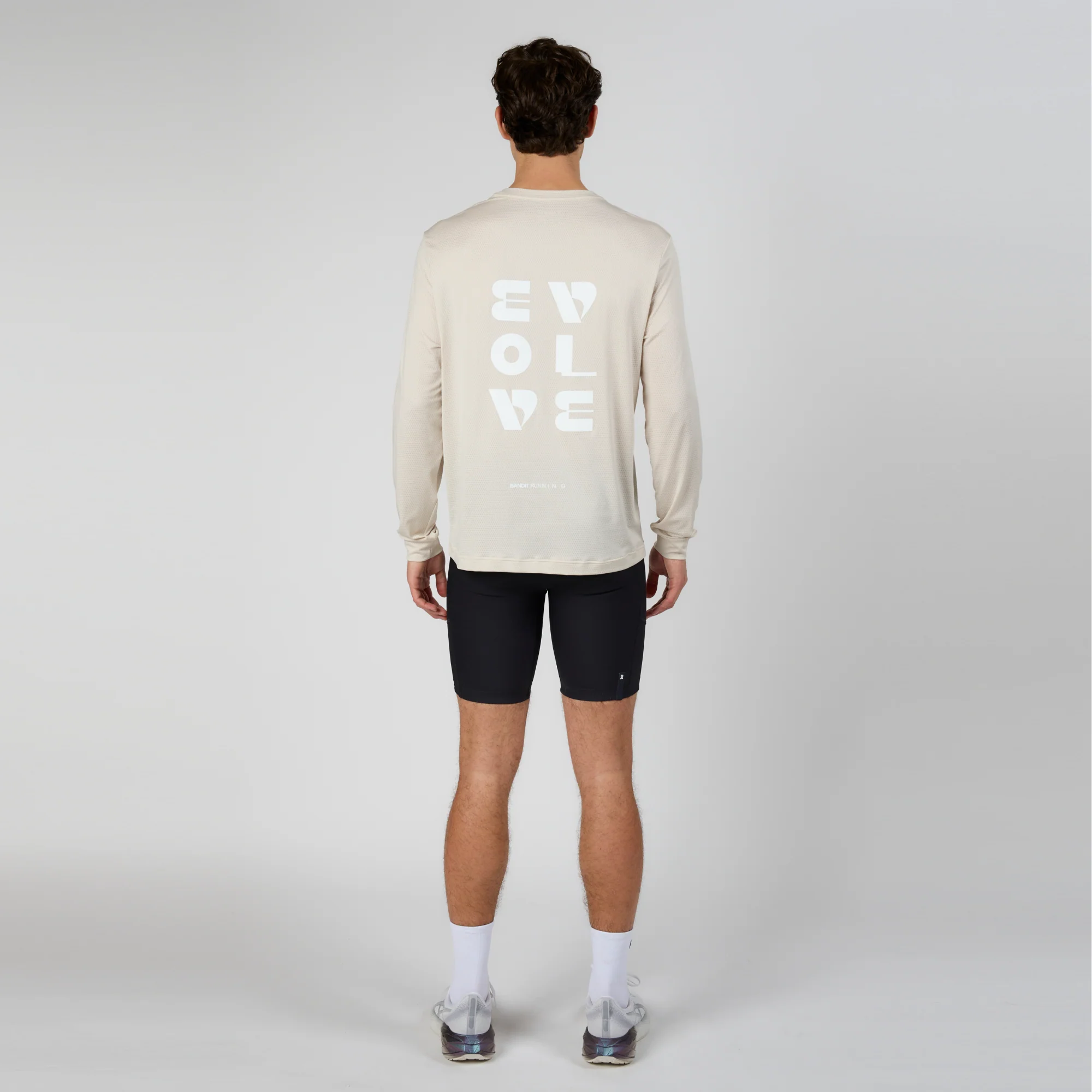 Micromesh™ Evolve Long Sleeve Tee - Unisex, Champagne - Image 3