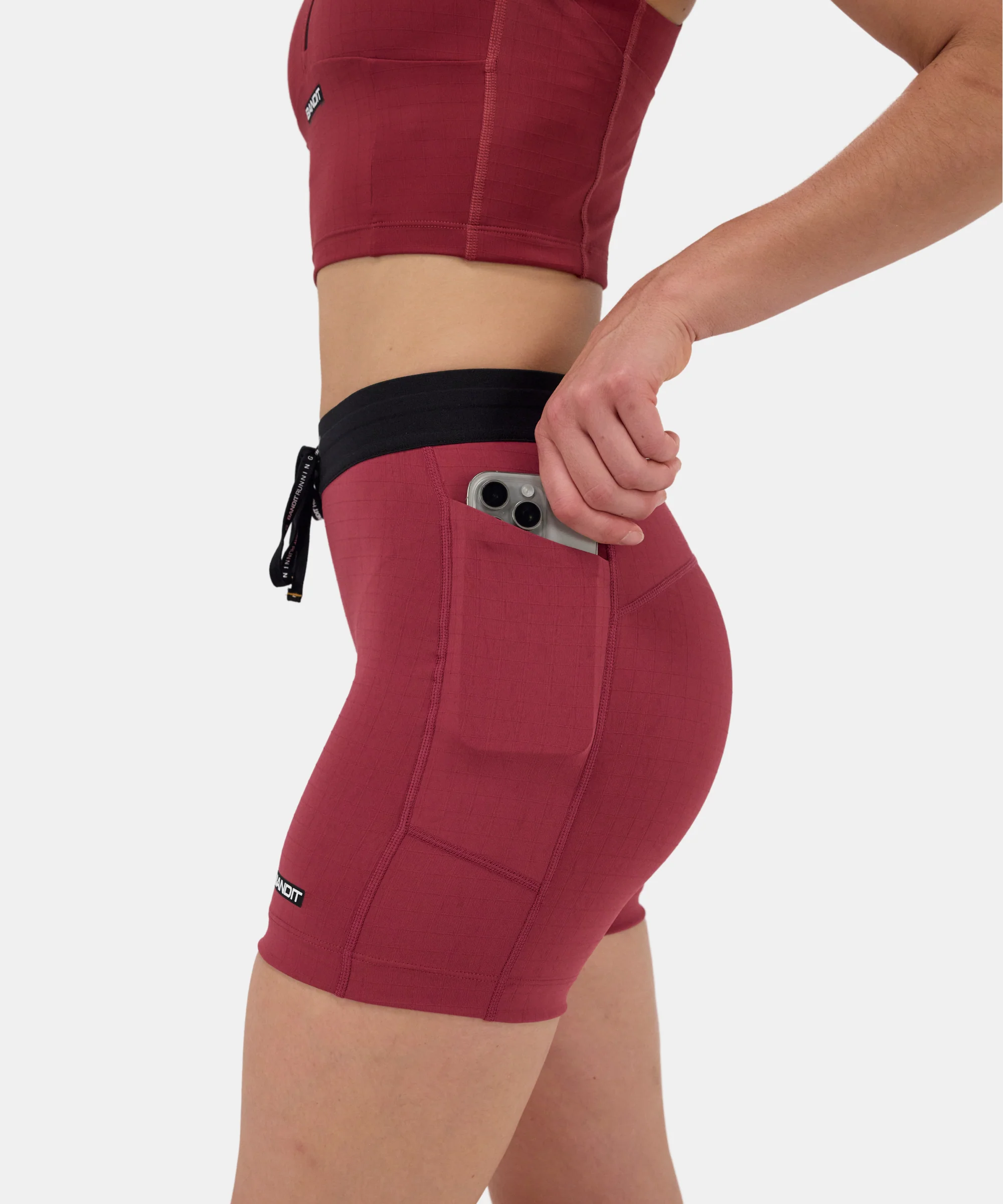 Gridlock™ 5" Compression Short, Women's - Berry - Image 2