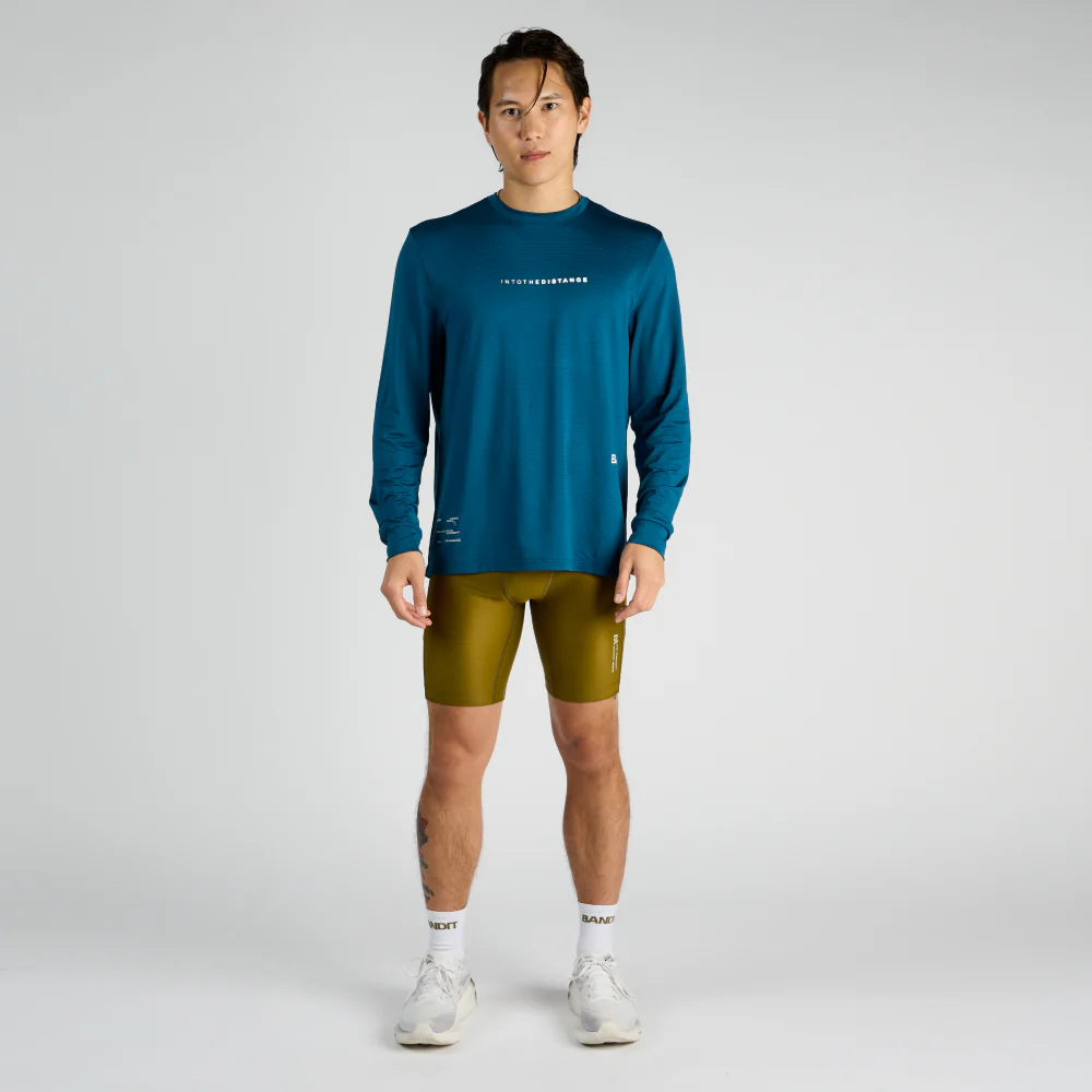 Micromesh™ "Into the Distance" Long Sleeve Tee - Unisex, Deep Teal - Image 3