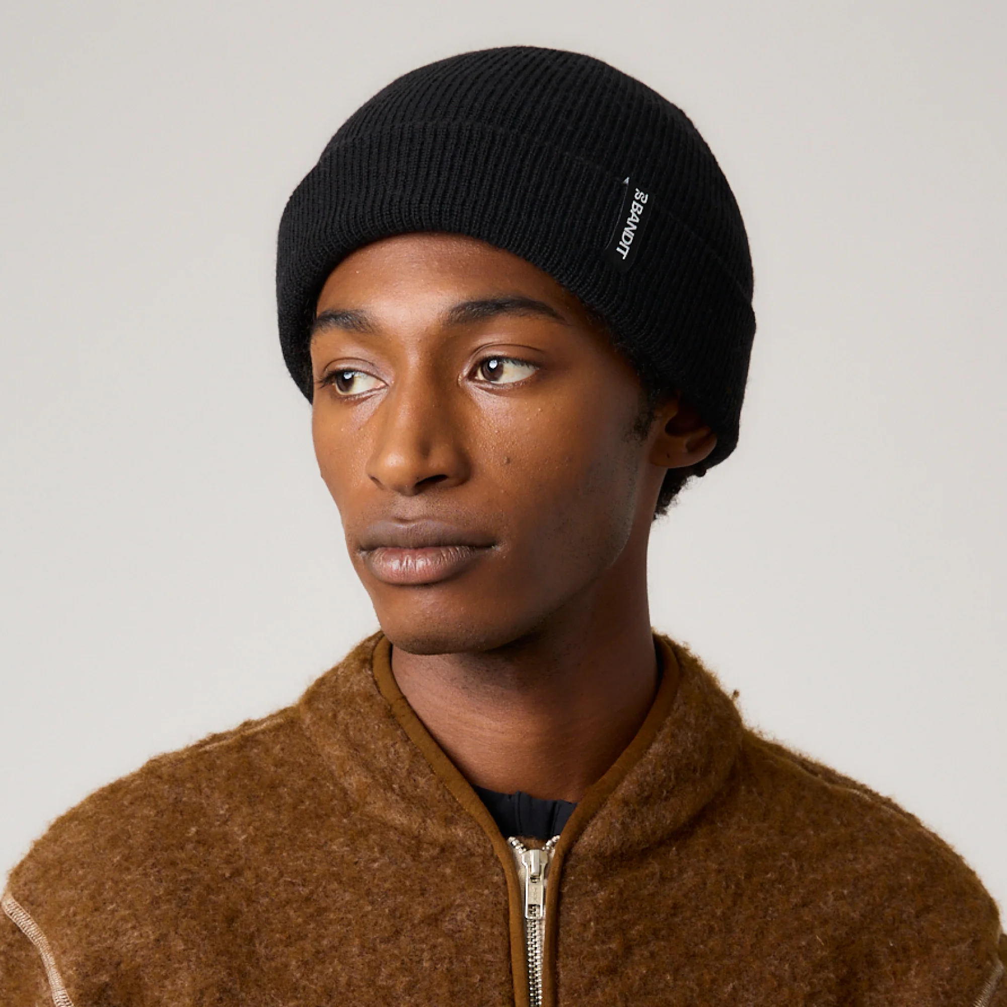 Merino Beanie - Black - Image 4