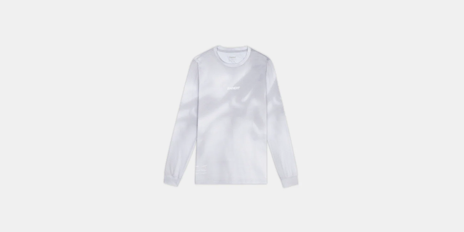 Men's Micromesh™ Long Sleeve Tee - Ash Gradient - Image 3