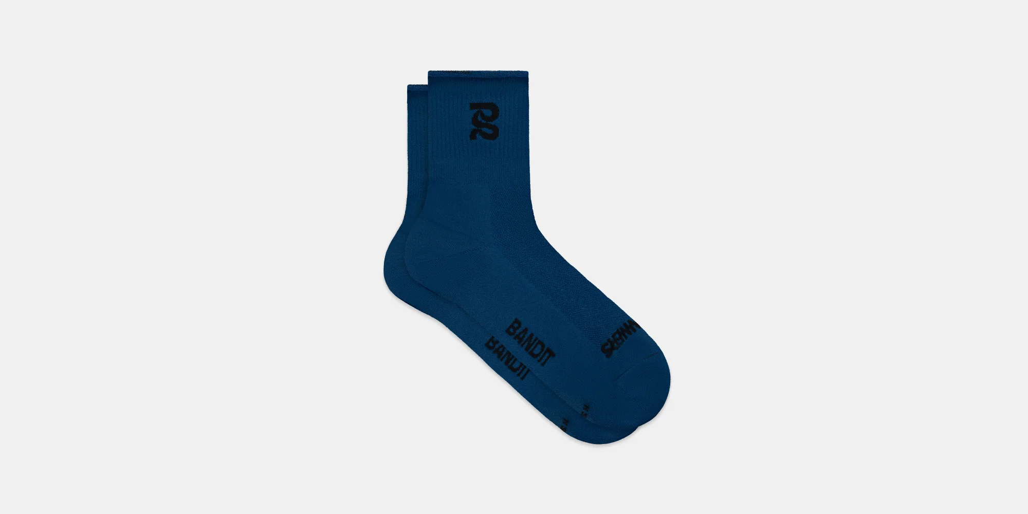 Lite Run⢠Ribbed Quarter Socks - Aegean (2 Pack) - Image 4