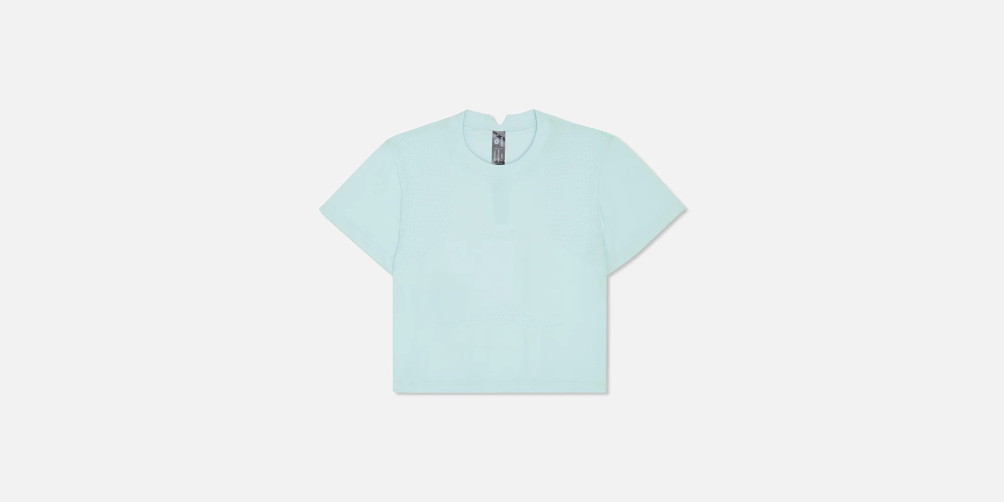 Women's Mercury Seamless⢠Crop Tee - Minty Blue - Image 3