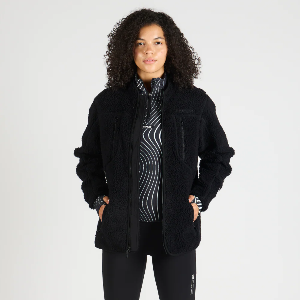 Iceland Fleece Jacket, Unisex - Black - Image 3