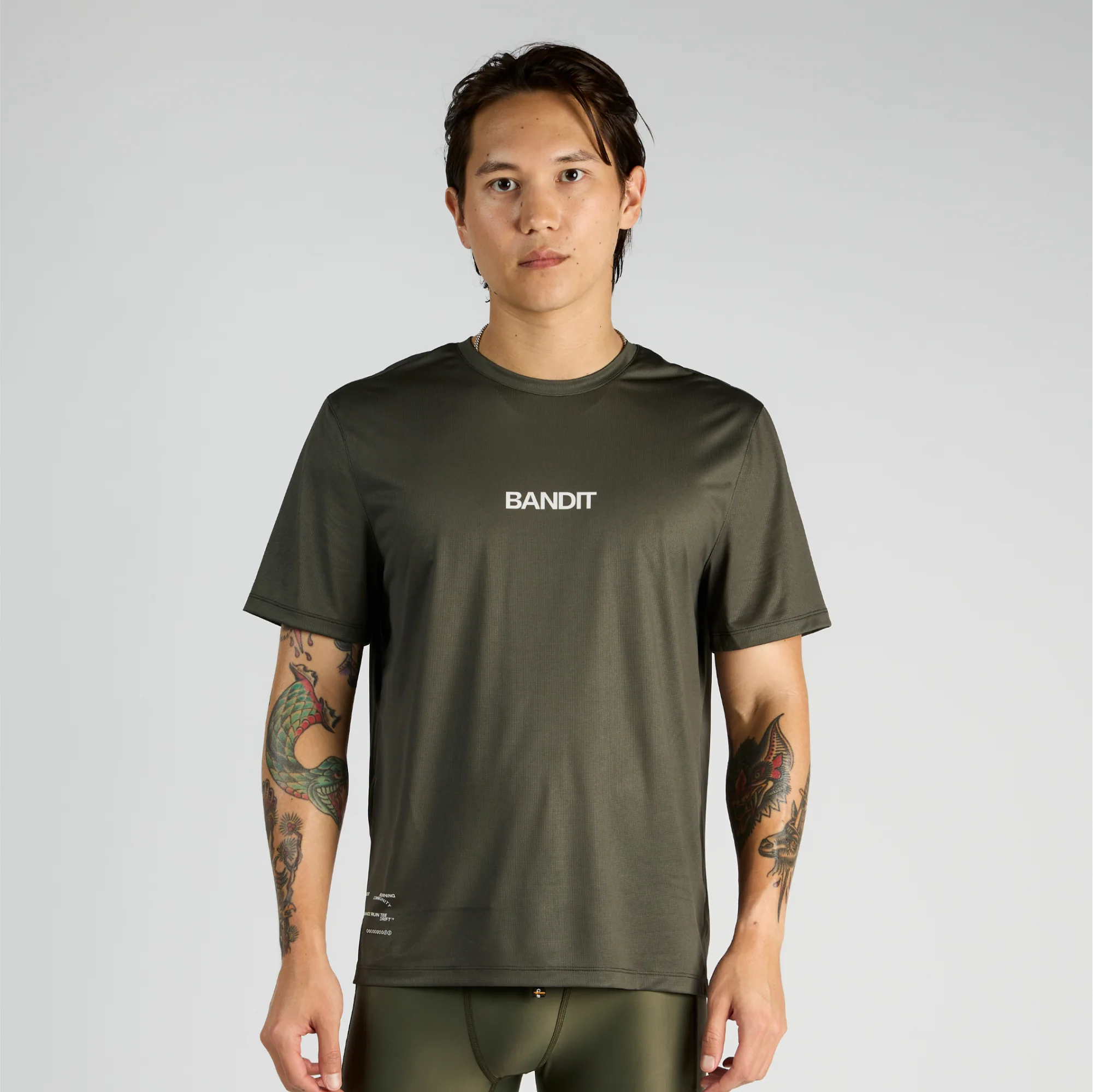 Drift™ "Into the Distance" Performance Tee - Olive - Image 2