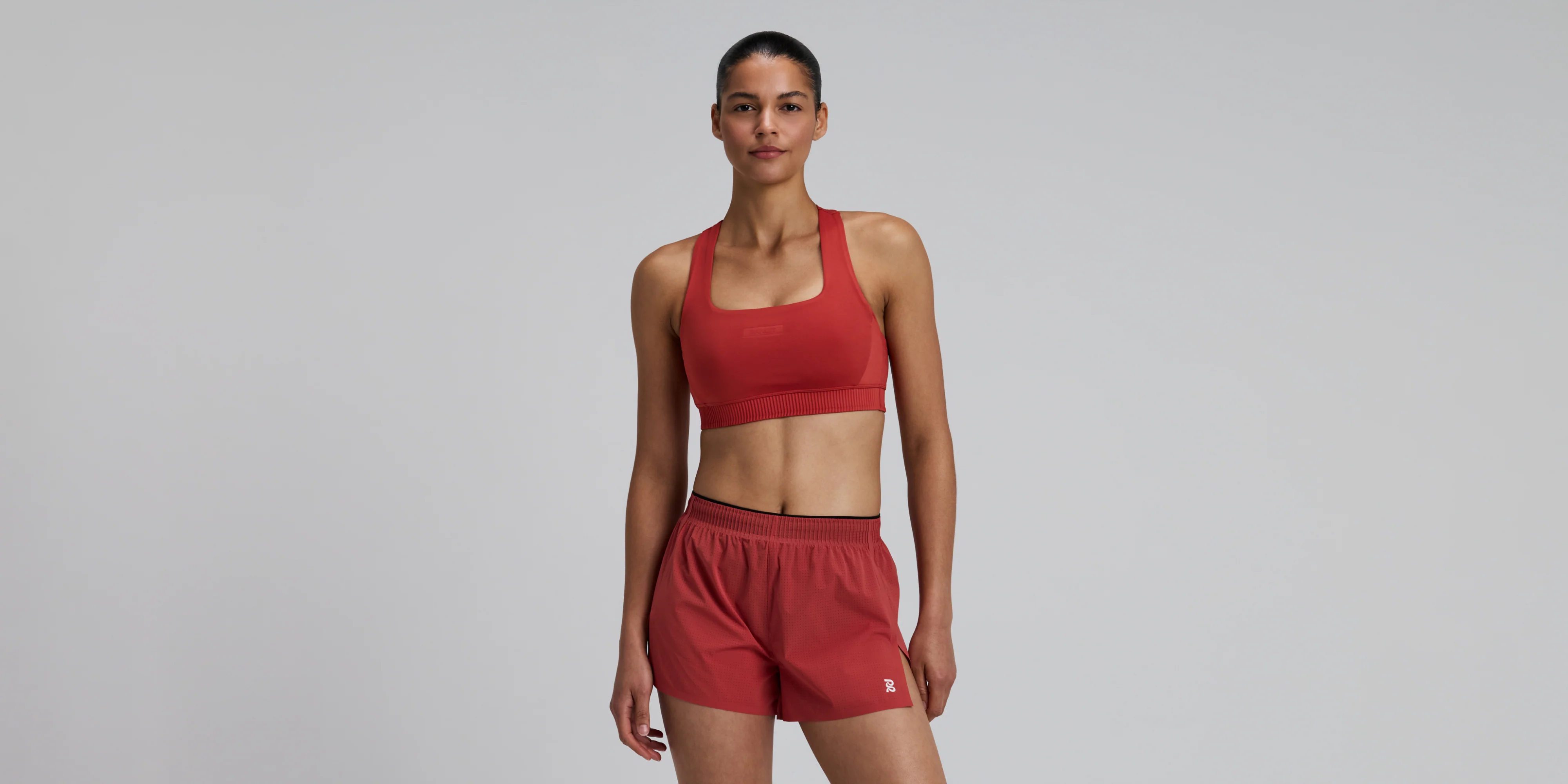 Women's Stamina-V™ Square Neck Run Bra - Rusted Apricot - Image 3